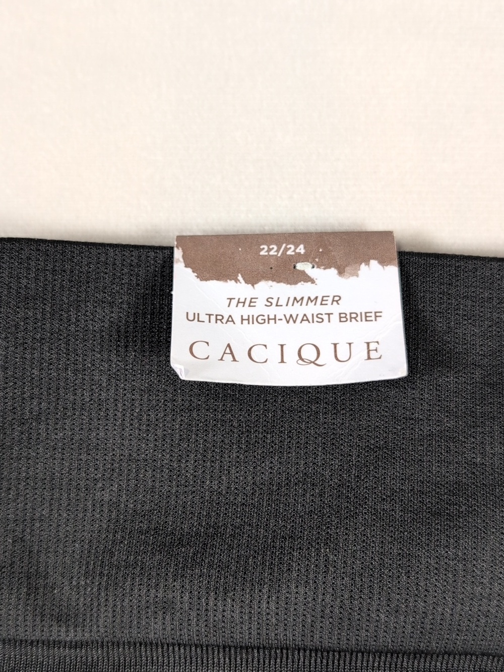 Cacique Black The Slimmer Ultra High-Waist Brief Size 22/24 - Picture 2 of 7